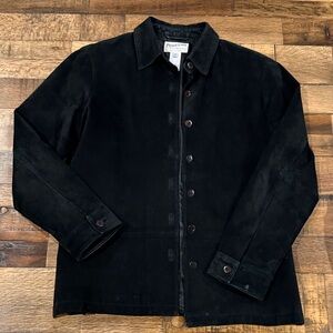 Pendleton Women's Black Suede Shirt Jacket